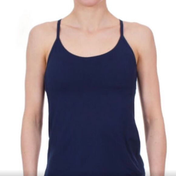 EUC Patagonia Women's Cross Beta Navy Blue Tank Top Small - Picture 1 of 5
